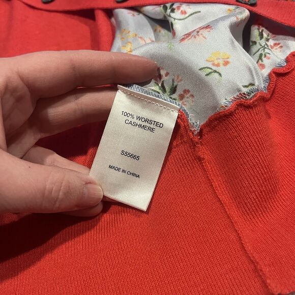 Ann Mashburn 100% Worsted Cashmere Cardigan Sweater Women's EUC Soft Luxury - Picture 4 of 8